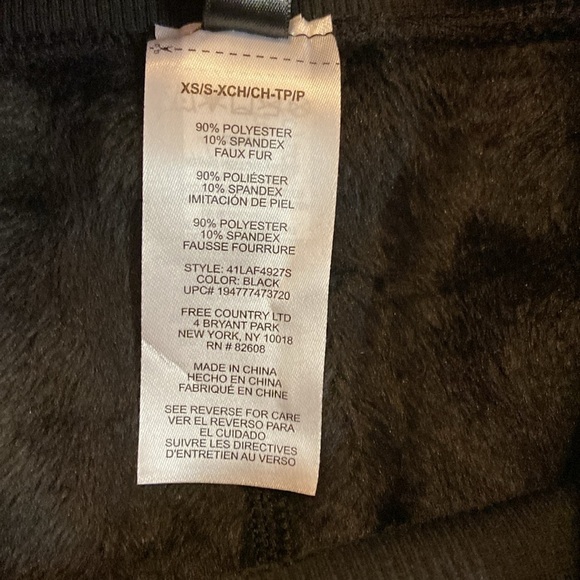 Free Country Women's Faux Fur Lined Legging XS/S - Picture 5 of 10